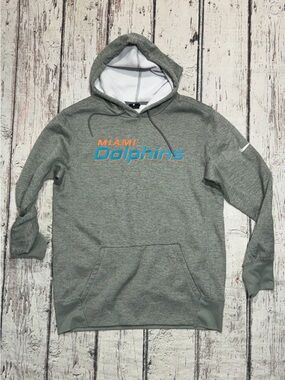 Miami Dolphins NFL Nike Dri-Fit Hoodie Pullover Jumper Sweatshirt